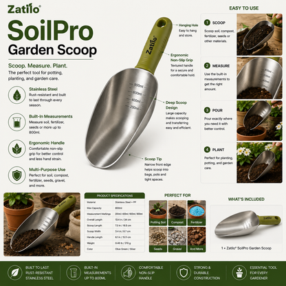 Zatilo® SoilPro Garden Scoop