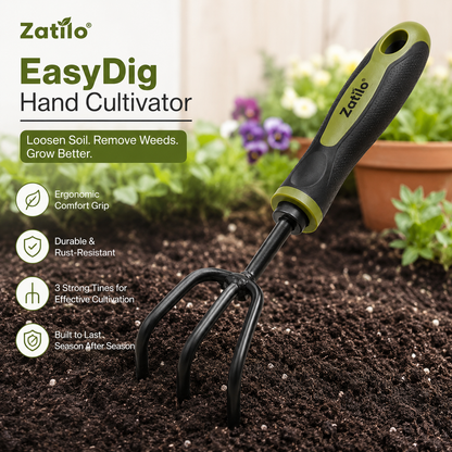 Zatilo® EasyDig Hand Cultivator
