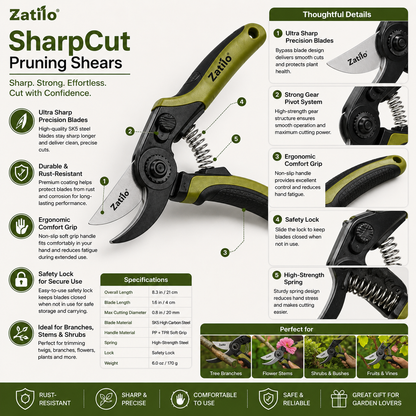 Zatilo® SharpCut Pruning Shears