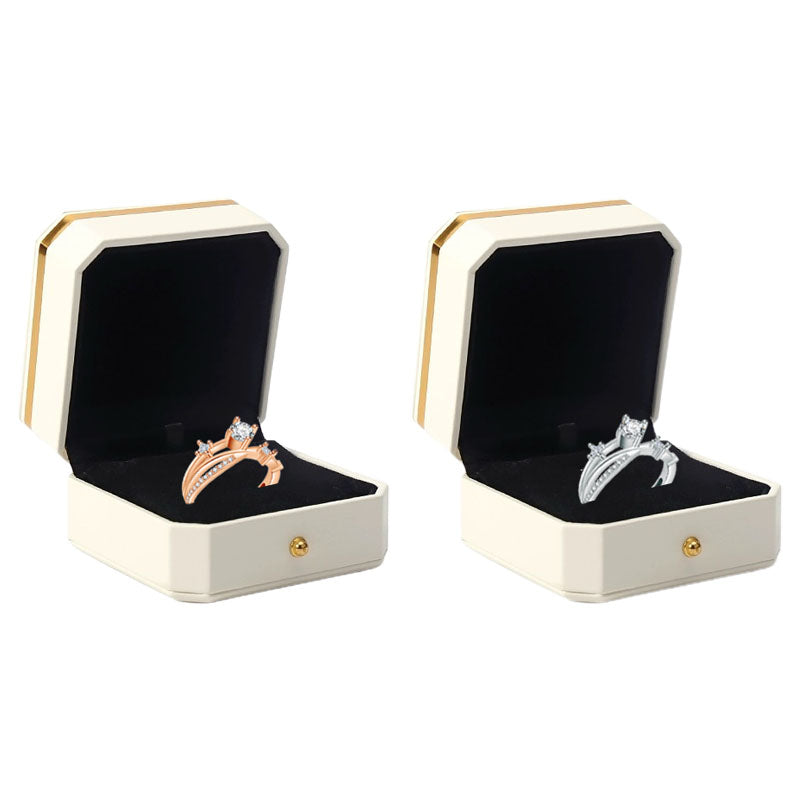 Silver + Rose Gold