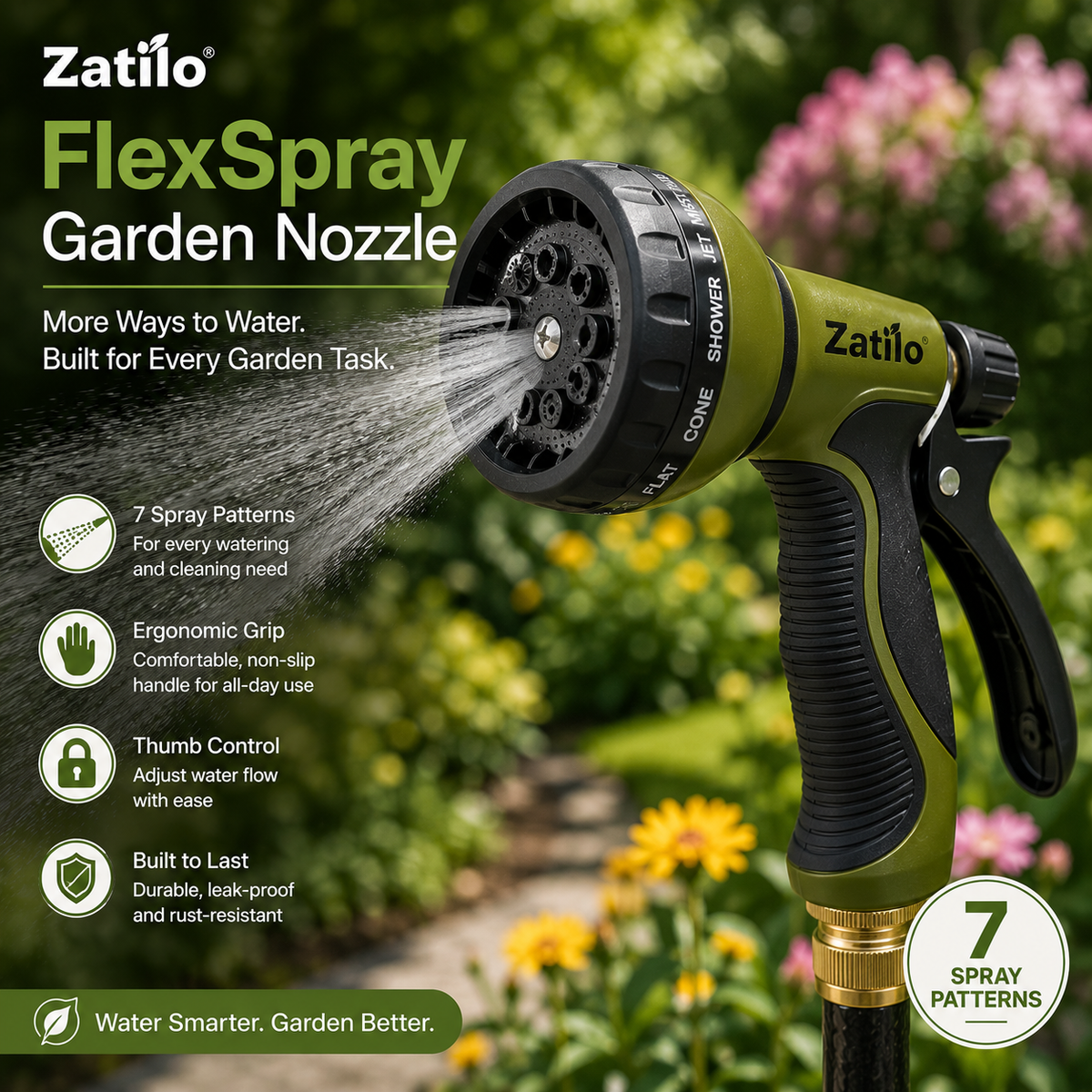 Zatilo® FlexSpray Garden Nozzle