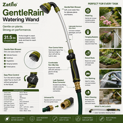 Zatilo® GentleRain Watering Wand