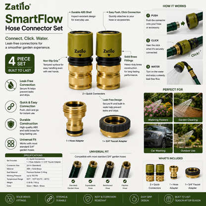 Zatilo® SmartFlow Hose Connector Set