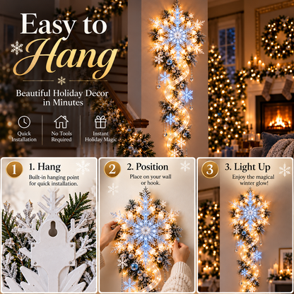 🔥Last Day 49% OFF🔥❄️ Giant Snowflake Blizzard Trail- Let the Snowstorm Glow Indoors