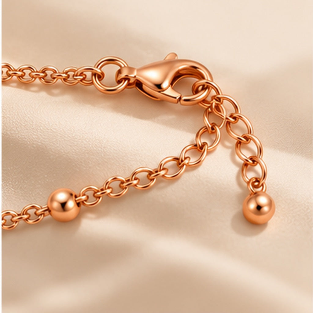 Trevonique® Sunburst Charm Anklet – Adjustable Copper Ankle Bracelet